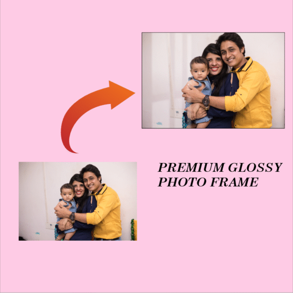 Custom Landscape Rectangle Acrylic Photo Frame – Glossy Finish