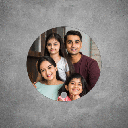 round photo stand