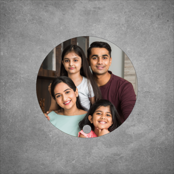 round photo stand