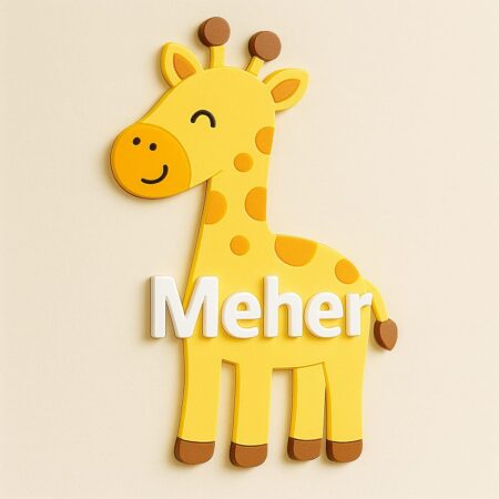Acrylic Multilayer Kids Nameplate