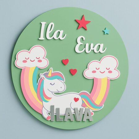 Acrylic Multilayer Kids Nameplate